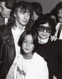 Julian and Sean Lennon with Yoko Ono, 1985, NY2.jpg